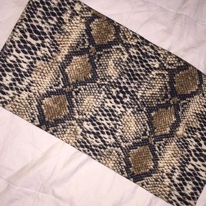 Snake print bandeau top